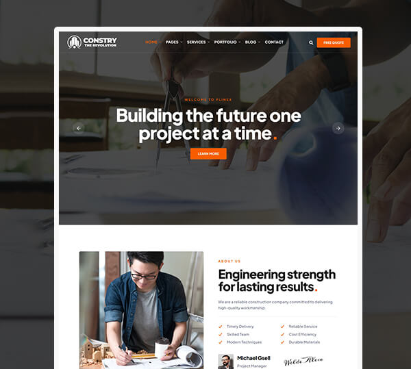Construction WordPress Theme