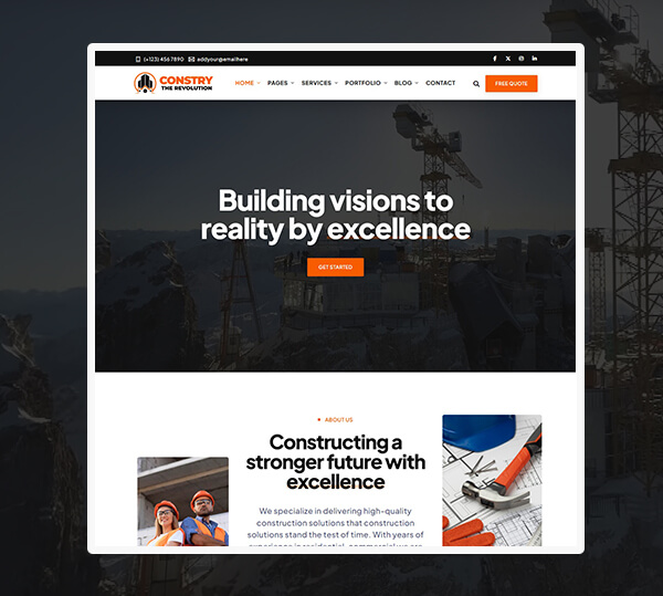 Construction WordPress Theme