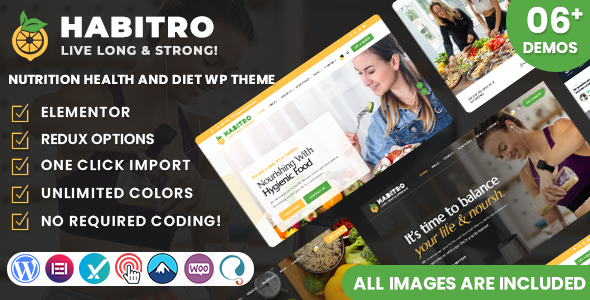 Habitro - Nutrition Health and Diet WordPress Theme